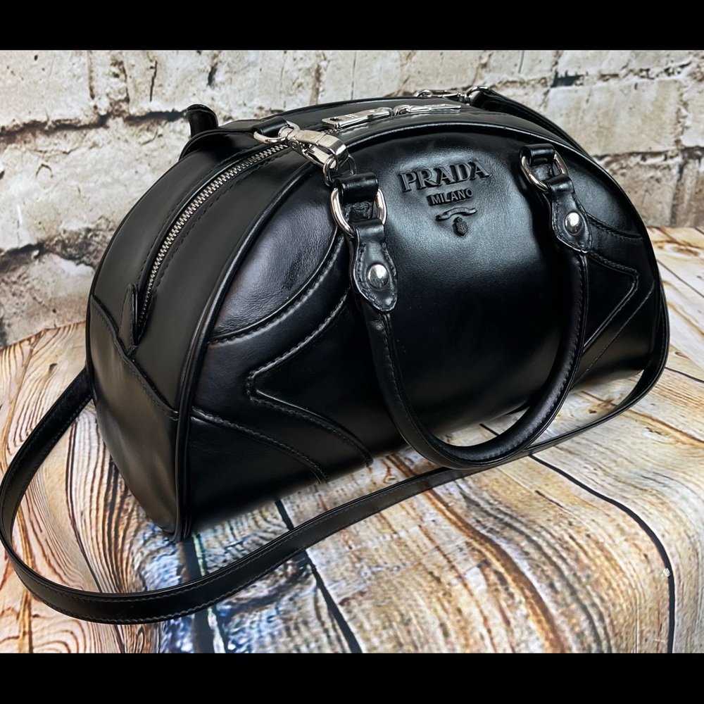 Prada Black Leather Satchel - Picture 6 of 16